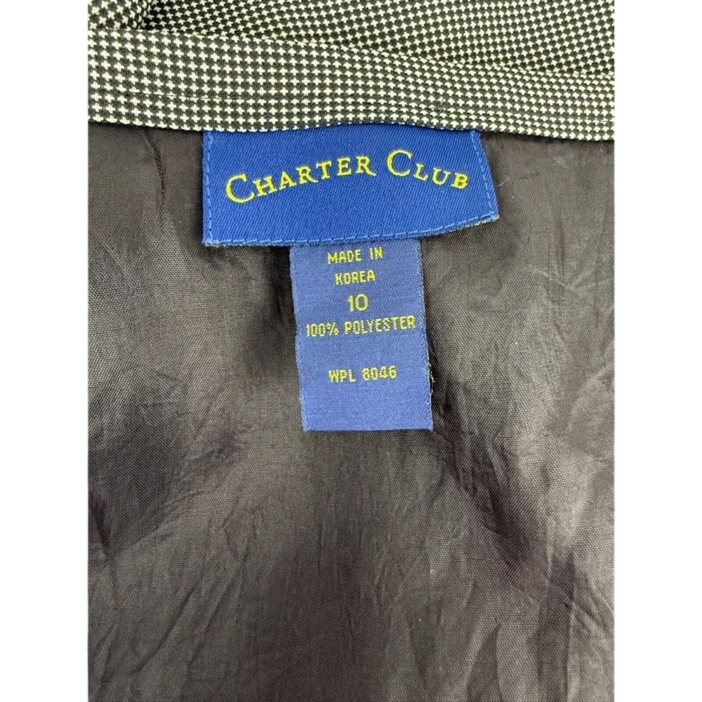 Charter Club Black & White Checkered Skirt – Size 10 Business Professional Suit - Picture 3 of 9